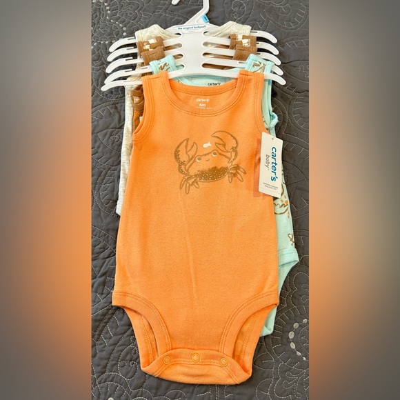 Carters Baby 5 Pack Onesies NWT Various Sizes - Picture 1 of 7